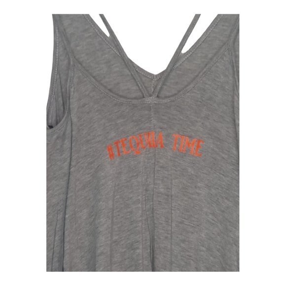 Forever 21 Sleveless Tunic Shirt Mini Dress Small "day drinking" tequila time! - Picture 4 of 7